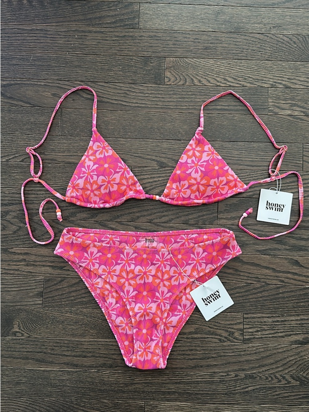 Honey Swim Malibu Triangle Bikini Set